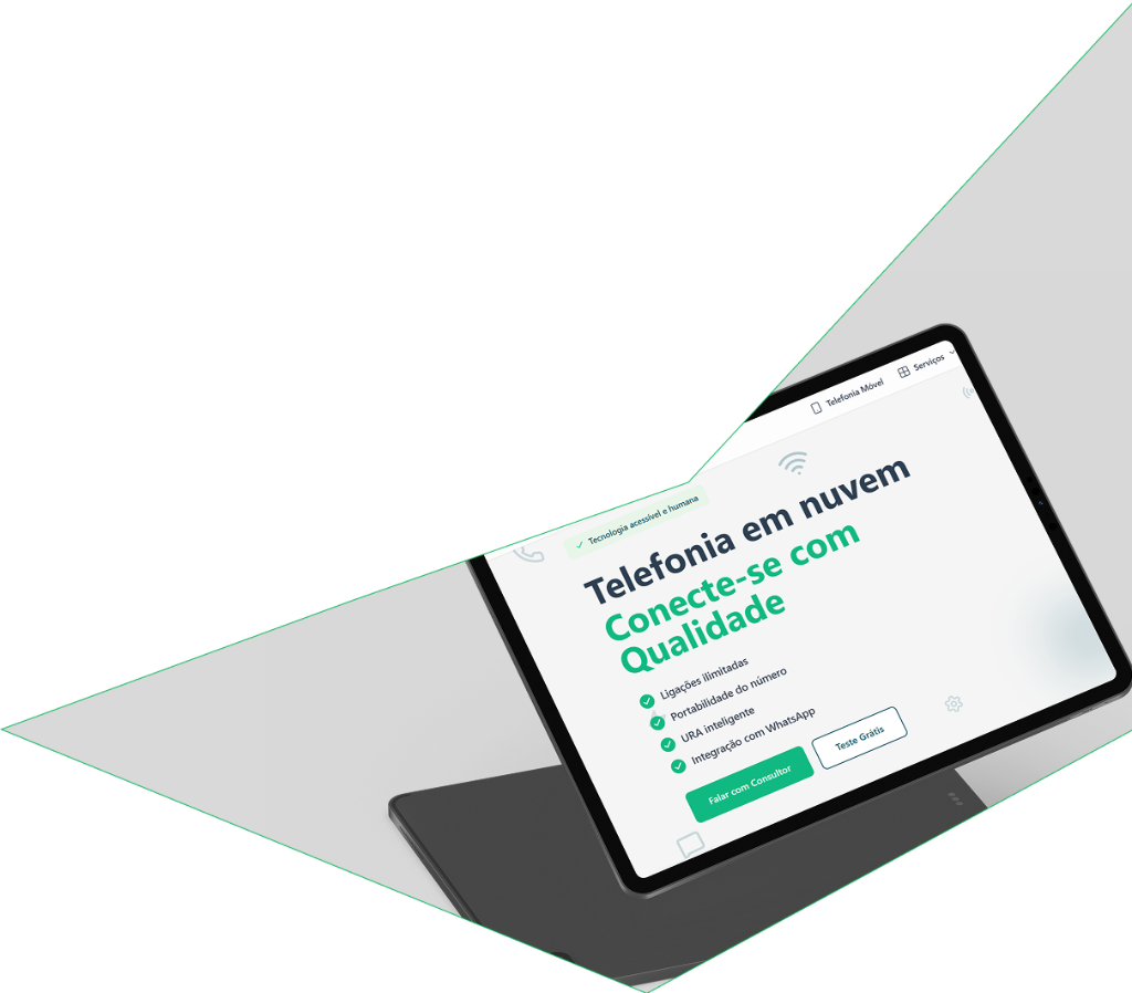 Telefonia em Nuvem Cloud PBX - Landing Page SaaS
